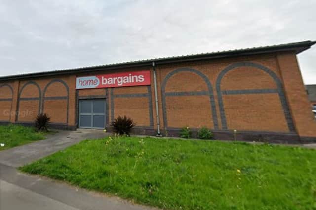 The Home Bargains store in Poulton