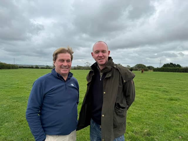 Fylde councillor Tommy Threlfall with Fylde MP Andrew Snowden 