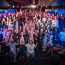 The visitors and guests at the awards ceremony. 