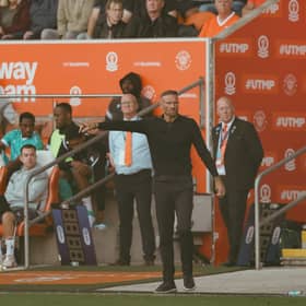 Blackpool head coach Ian Evatt spoke at a meeting with supporters’ group representatives during the break