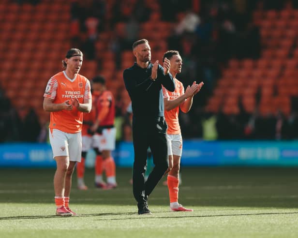 Blackpool head coach Ian Evatt