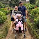 Little Mabel with parents Cheryl and Chris