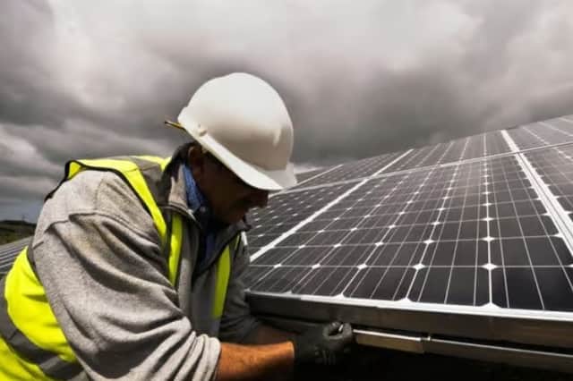 Proposals to set up a ground-mounted solar energy system at the Hillhouse Enterprise Zone in Thornton have been lodged with planners.