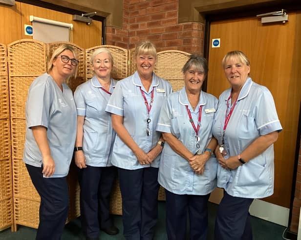 Some of the Housekeeping Team at Trinity Hospice