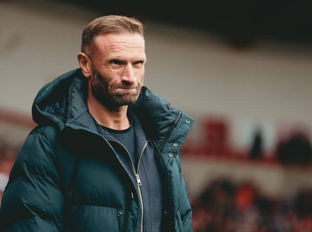 Blackpool head coach Ian Evatt