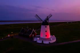 Iconic Lytham Windmill is being lit up in pink all week for Organ Donation Week