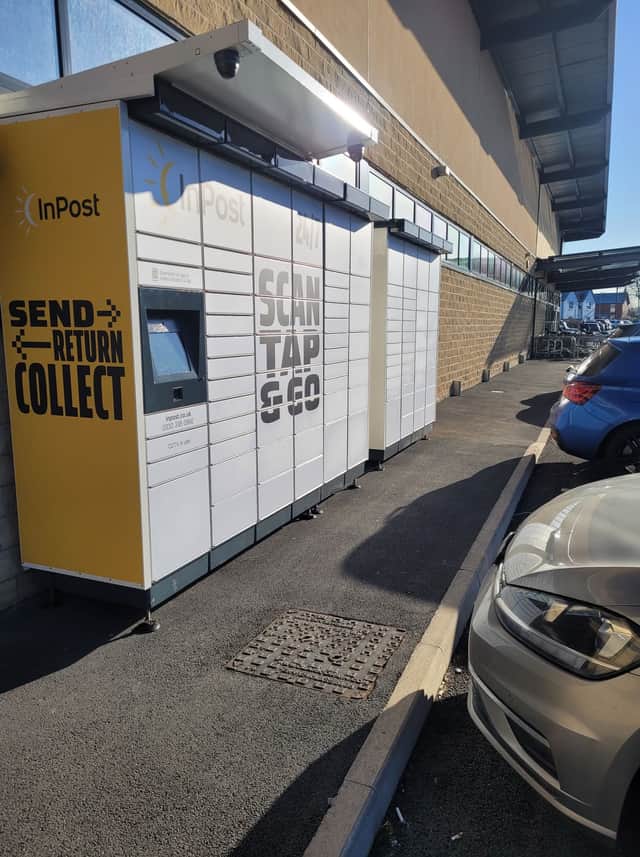 The InPost lockers are available 24/7 - but people are being fined £70 for using them outside the store's opening hours