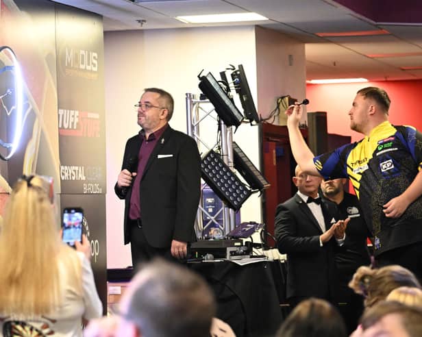 Superstar Luke Littler at a special darts event at Blackpool Mecca Bingo