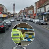 Armed police stormed an address in Central Drive yesterday