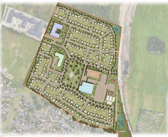 The proposed site spans over 6 acres and would feature 302 homes. 