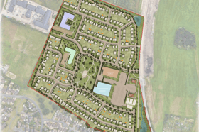 The proposed site spans over 6 acres and would feature 302 homes. 