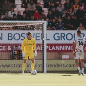 Blackpool keeper Bailey Peacock-Farrell made a number of saves