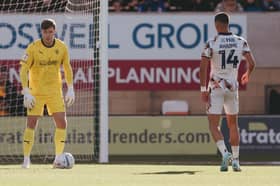 Blackpool keeper Bailey Peacock-Farrell made a number of saves