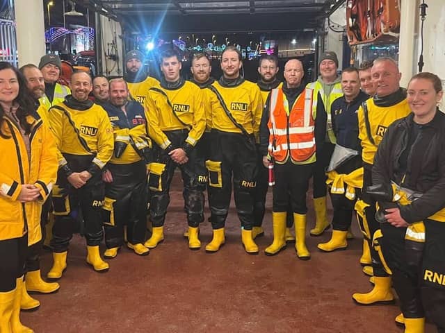  Hannah and Lorraine with RNLI volunteer team
