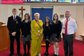 Blackpool North and Fleetwood MP Lorraine Beavers has visited Cardinal Allen Catholic High School to discuss the challenges facing education, pupil achievements and the school’s potential move to academy status.