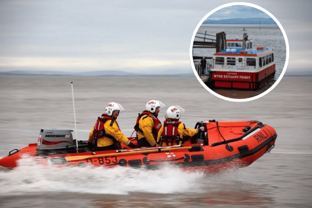 Fleetwood to Knott End Ferry helps rescue stricken jet skier with RNLI