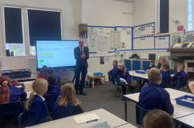 Fylde MP Andrew Snowden at Treales School
