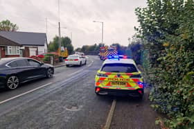 Police are on scene at the incident, which took place near Leyland train station. 