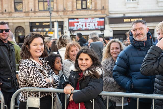 Day two of BGT 2026. Hundreds of people queue in St John's Square for tickets to watch Britain's Got Talent 2026 inside Blackpool Winter Gardens. Photo: Lucinda Herbert
