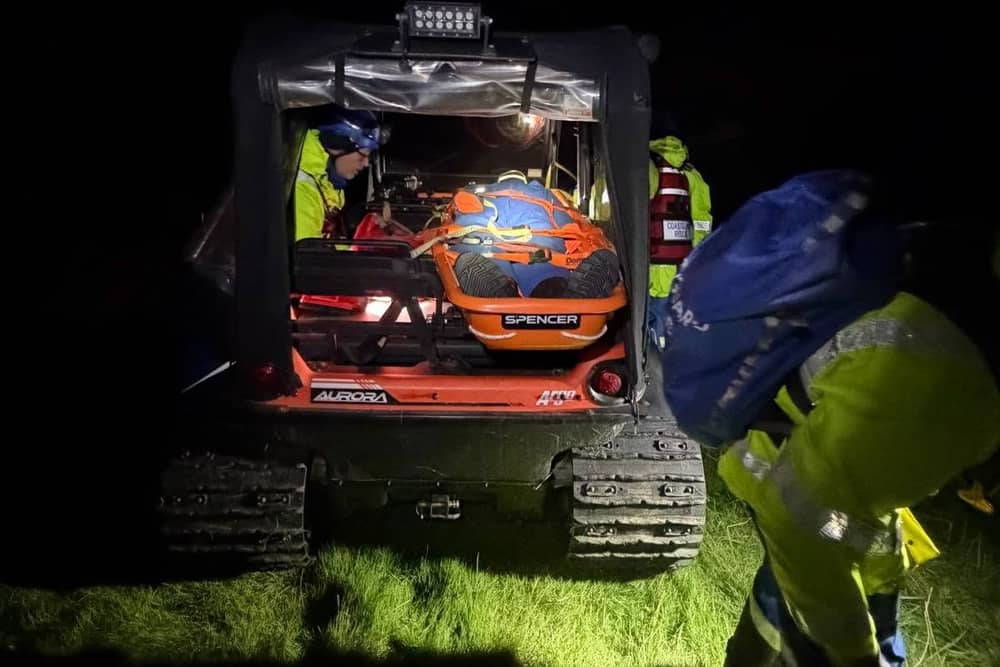 Fleetwood and Knott End Coastguard teams joined forces for a night-time search exercise to practise finding missing people across challenging marshland.

