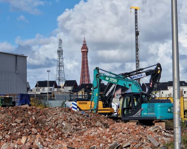 Demolition underway on Henry Street in Blackpool