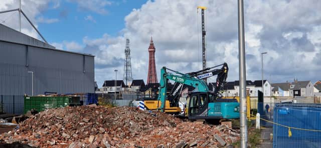 Demolition underway on Henry Street in Blackpool