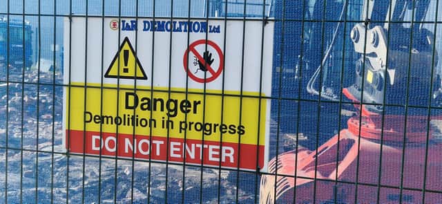 Blackpool Council is still negotiating with the owner of a single property in a row of terraced houses being demolished to make way for two major sports projects.