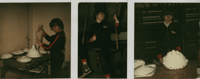 Andy inside the Blackpool Tower Circus in 1979.