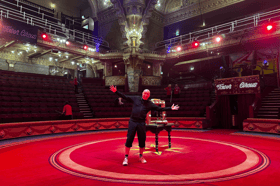 Andy Walmsley poses inside the Tower Circus. Despite living in Las Vegas, he has always stayed close to his Blackpool roots. 