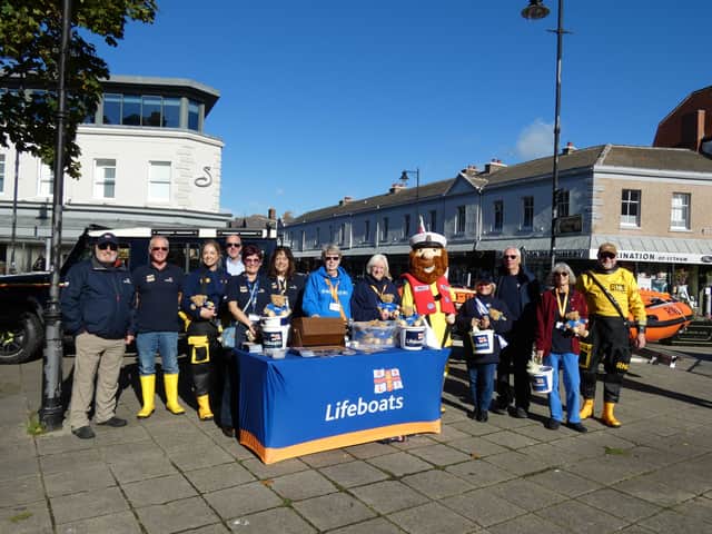 RNLI fund-raisers in Lytham Square