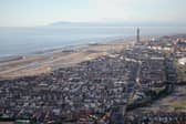 Helicopter view of Blackpool