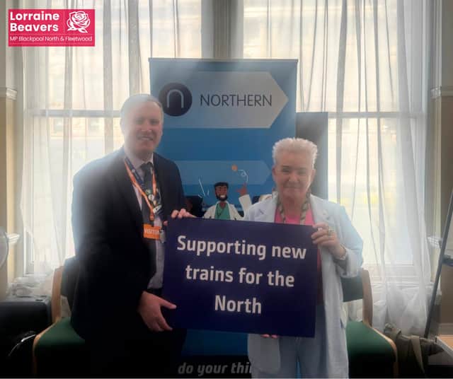 Lorraine Beavers MP backs a new rail line between Poulton and Fleetwood