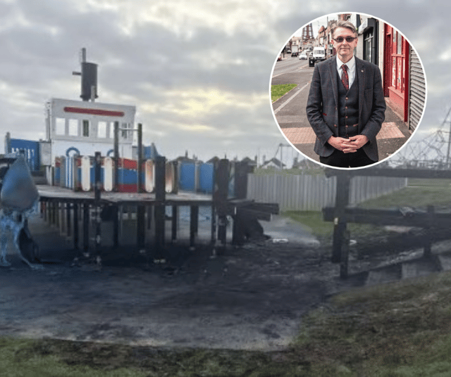 Cllr Paul Galley has launched an investigation following a fire, believed to have been started by children, which destroyed the children’s play ship at Anchorsholme Park. The children involved will face no further action
