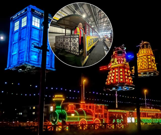 Blackpool Council’s leader has insisted the authority remains committed to returning the town’s heritage trams to service, as two of the historic vehicles prepare to go on public display during the Lightpool Festival.
