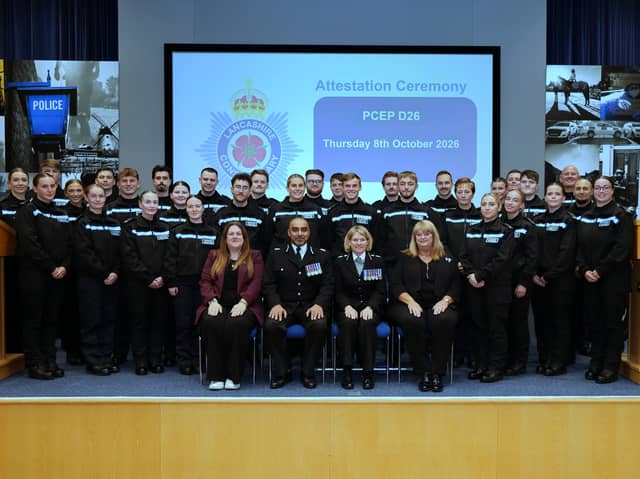 Lancashire Police has welcomed 63 new police constables following two attestation ceremonies at the force’s headquarters in Hutton.