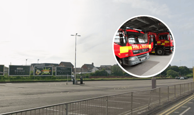 The fire took place at the car park adjacent to Yeadon Way.