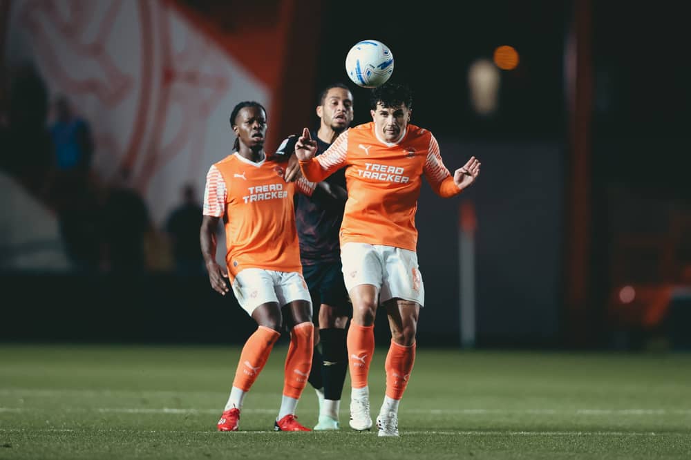 Blackpool midfielder Albie Morgan
