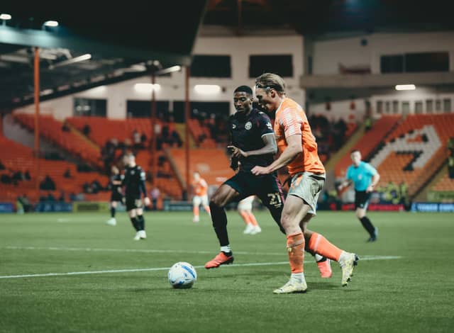 Ilmari Niskanen was Blackpool’s man of the match against MK Dons