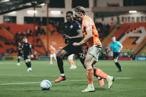 Ilmari Niskanen was Blackpool’s man of the match against MK Dons
