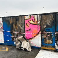 Ex-Covid portacabins fire was arson, police confirm- here are 7 photos of the scene