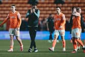 Blackpool head coach Ian Evatt and his players celebrated three points on Tuesday