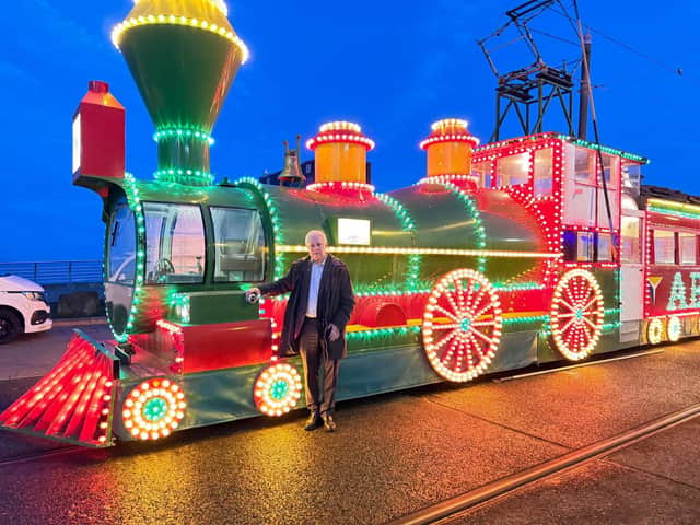 Commuters in Blackpool were greeted by a familiar sight this morning as the illuminated Western Train returned to the Promenade ahead of the start of Lightpool Festival 2026.