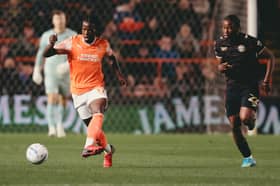 Karoy Anderson gave Blackpool the lead against MK Dons on Tuesday