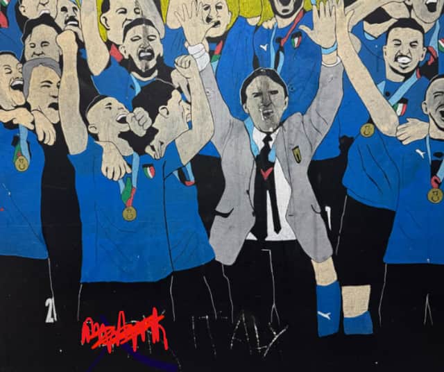 The owner of Poulton’s recently refurbished Bistro Italia has branded vandals who defaced the restaurant’s mural with the words ‘**** Italy’ as “despicable”.