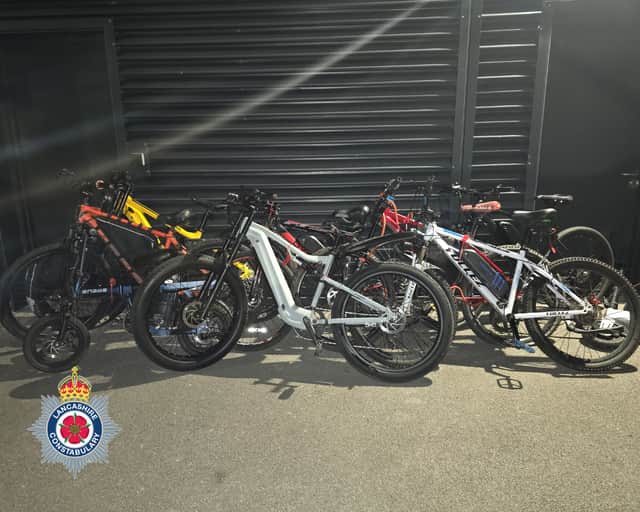 A police crackdown on the illegal use of electric scooters and bikes in Blackpool saw 35 seized in just two days - including one bike being ridden at speeds of more than 60mph