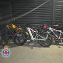 A police crackdown on the illegal use of electric scooters and bikes in Blackpool saw 35 seized in just two days - including one bike being ridden at speeds of more than 60mph