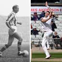 Sir Stanley Matthews, left, and Sir James Anderson