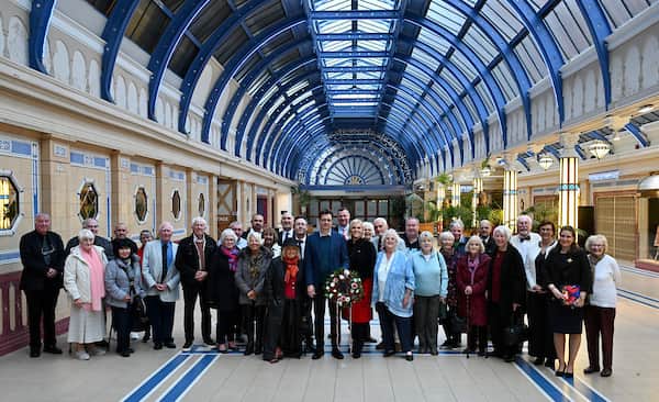 Attendees joined Hungary’s State Secretary and Consul General and members of Blackpool Council for the wreath-laying ceremony at the Winter Gardens