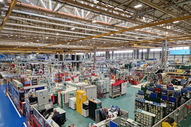 The Demonstrator is being built in one of the large hangars at BAE Systems in Samlesbury