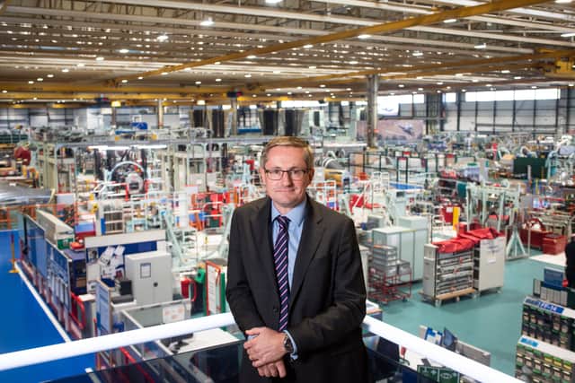 Behind the scenes at the building of a new UK Combat Air Demonstrator at BAE Systems in Samlesbury. Pictured is Tony Godbold.